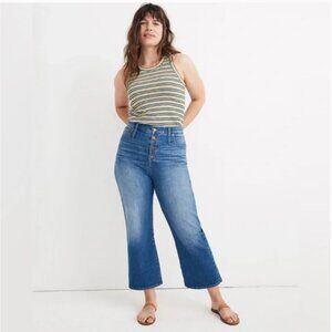 Madewell Croppes Slim Wide Leg Jeans